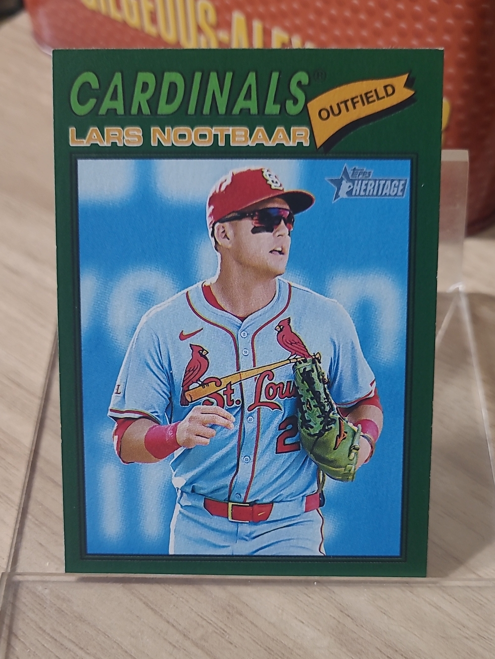 Topps Cardinals Lars Nootbaar Trading Card - Green & Blue Accents Topps Heritag